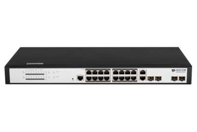 Управляемый коммутатор BDCOM S2520-P, 16 портов GE 1Гбит/с, 2 SFP 1Гбит/с, 2 комбо SFP TX 1Гбит/с, L2, PoE