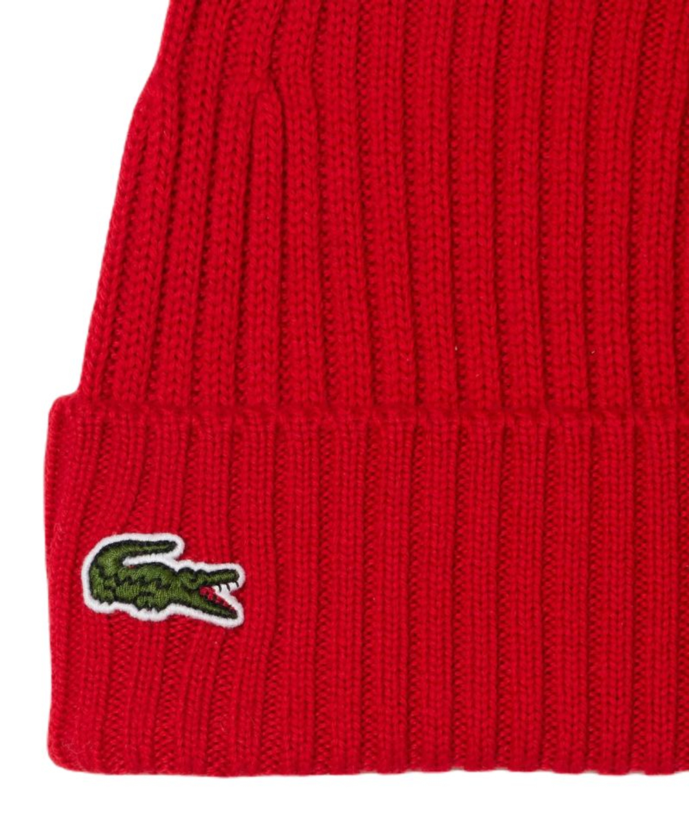 Czapka zimowa Lacoste Unisex Ribbed Wool
