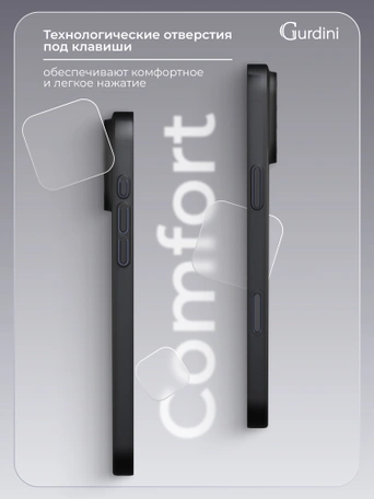 Чехол накладка iPhone 17 Pro Max / 18 Pro Max 6.9" Gurdini Super Slim 0.3 mm Black