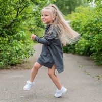 Платье-худи "Bb team" Антрацит меланж