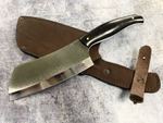 Кухонная тяпка, сталь N690, рукоять G10
