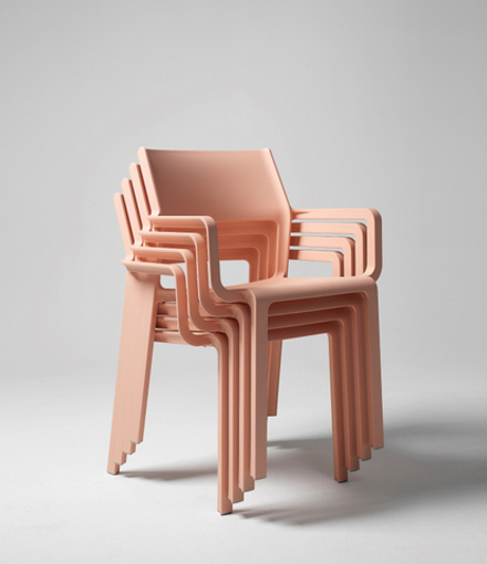Кресло пластиковое Nardi Trill Armchair, розовый