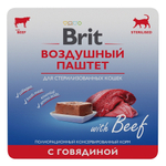 BRIT Premium Влажный корм для взрослых кошек с чувствительным пищеварением, паштет с ягнёнком 0,1 кг