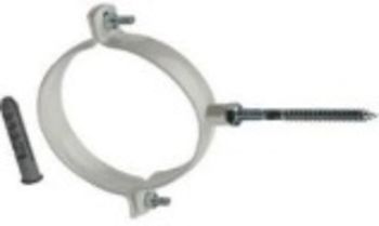 ROMMER RCA-0080-020111 Крепление к стене D80 белое металлическое ( хомут)