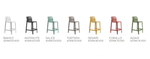 Стул пластиковый полубарный Net Stool Mini