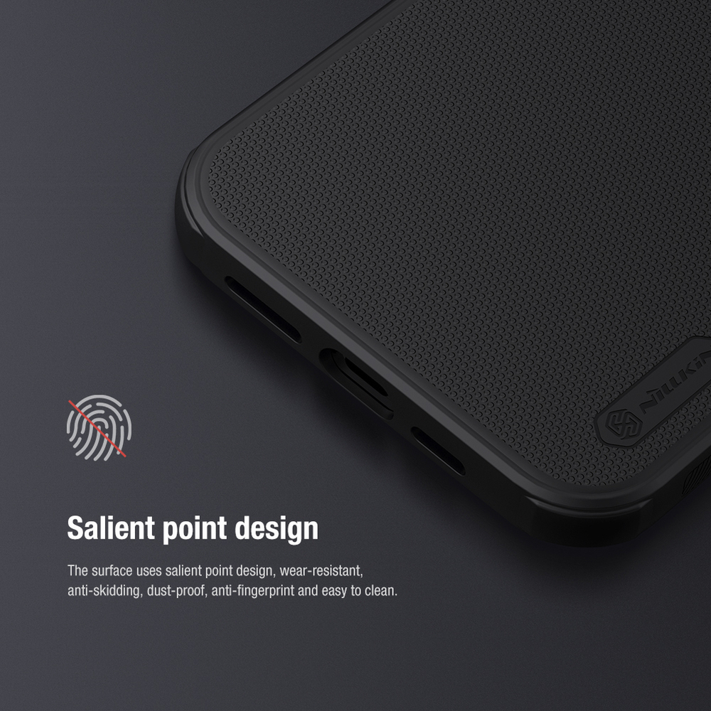 Двухкомпонентный чехол от Nillkin для iPhone 13 Pro Max, серия Super Frosted Shield Pro, черный