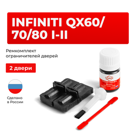 Ремкомплект ограничителей дверей Infiniti QX60 (I-II) / QX70 (II) / QX80 (I) L50 (2 двери, тип 32) 2013-2023