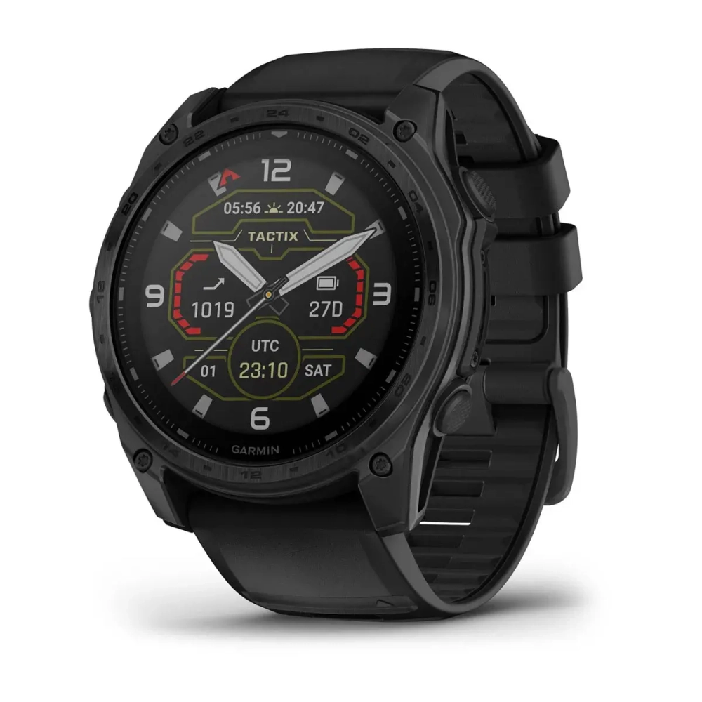Garmin Tactix 8 51мм SOLAR Ultralight Solver с черным ремешком