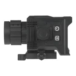 Коллиматор тепловизионный Gaut Nova TD 325, x1-4, 384х288, D25мм, 6000Дж - вид сбоку, кнопки питания и фото
