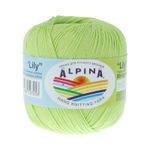 Пряжа Alpina Lily / уп.10 мот. по 50г, 175м, 145 яр.зеленый