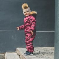 Комбинезон зимний "Вишня"
