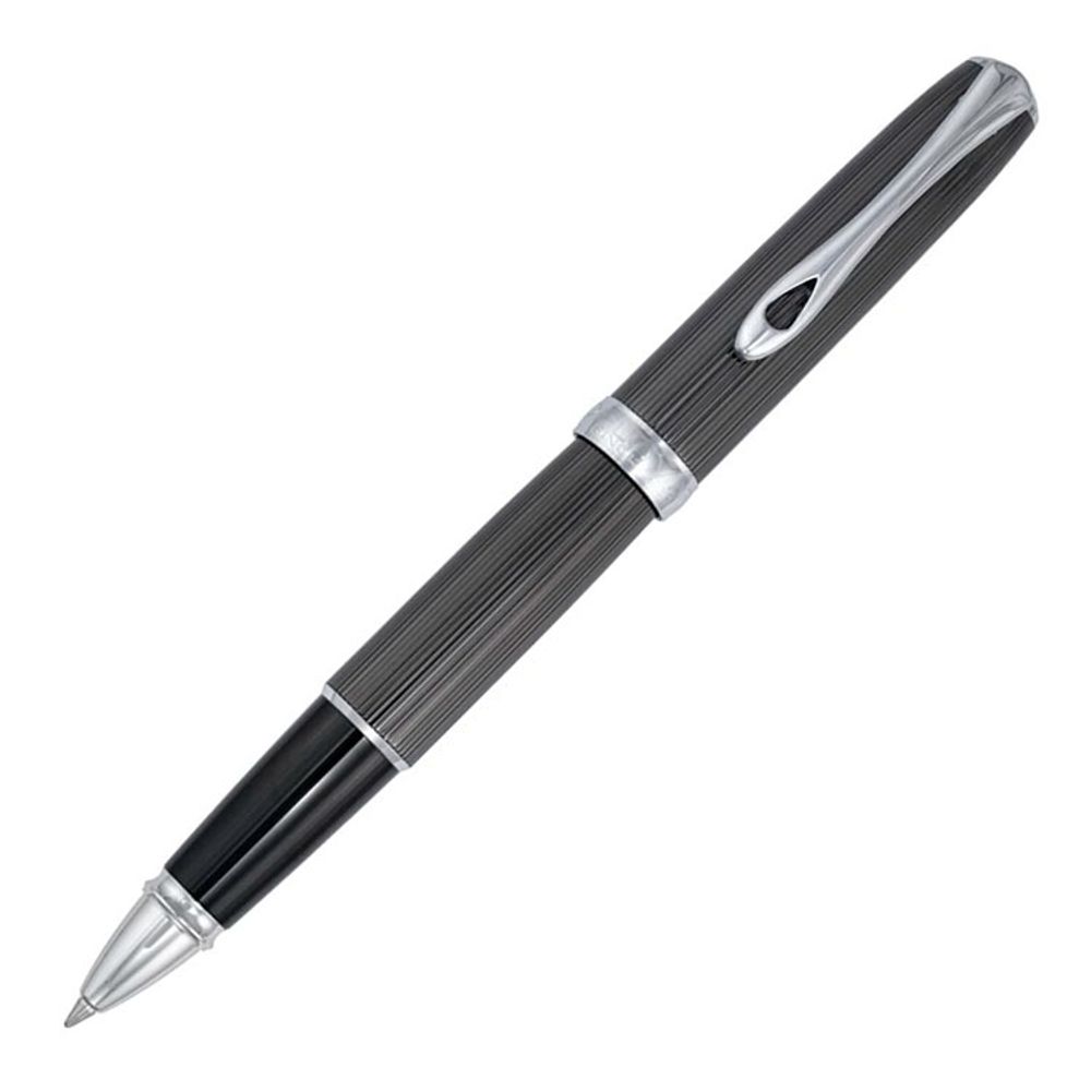 Ручка роллер Diplomat Excellence A2 Guilloche black/chrome (D40222030)