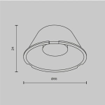 Линза ⌀50mm 60° для Фокус / Focus Led 12Вт, LensD49-60. TM Maytoni