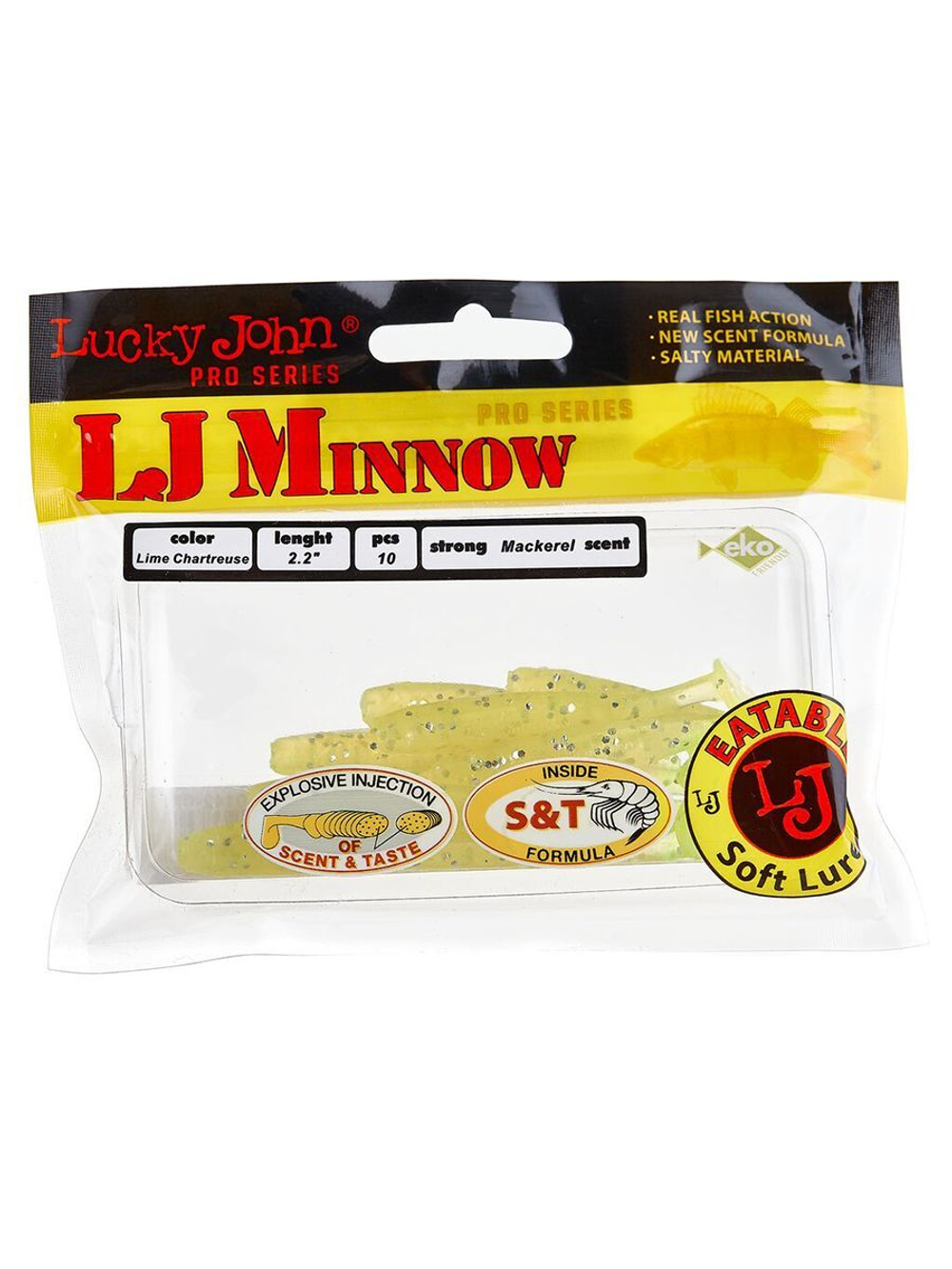 Виброхвосты съедобные LJ Pro Series MINNOW 3.3in (08.40)/T27 7 шт. в упак.