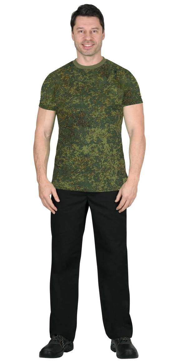 Футболка КМФ "Цифра зеленая", плотность 160 г/кв.м.