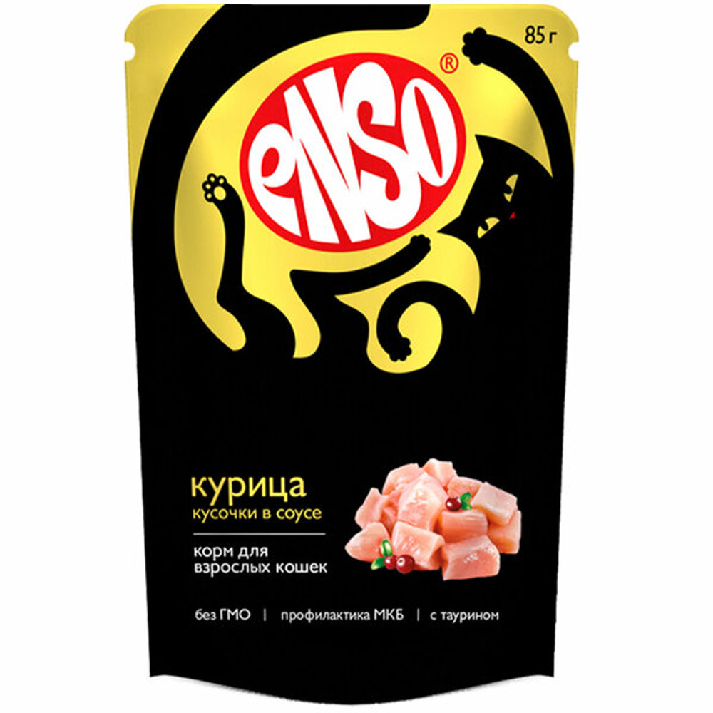 Enso Курица в соусе для кошек 85 г
