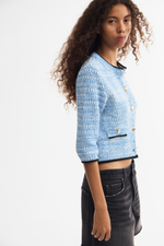 Текстурный трикотажный кардиган — рукава 3/4 - H&M