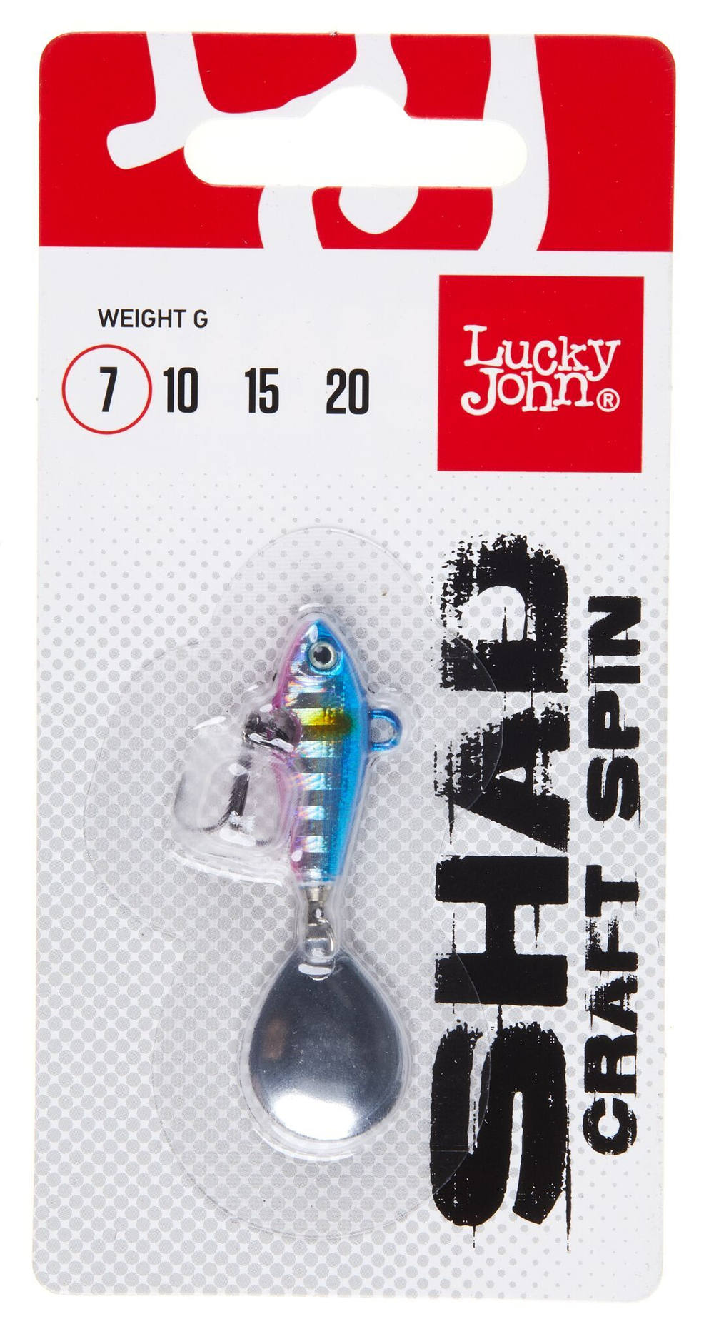 Тейл-спиннер Lucky John SHAD CRAFT SPIN 07.0г 018 в блистере
