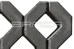 Газонная решётка Braer Меба, Серый, h=100 мм