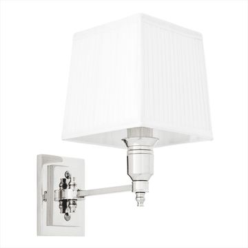 Eichholtz Wall Lamp Lexington Single, Nickel Finish