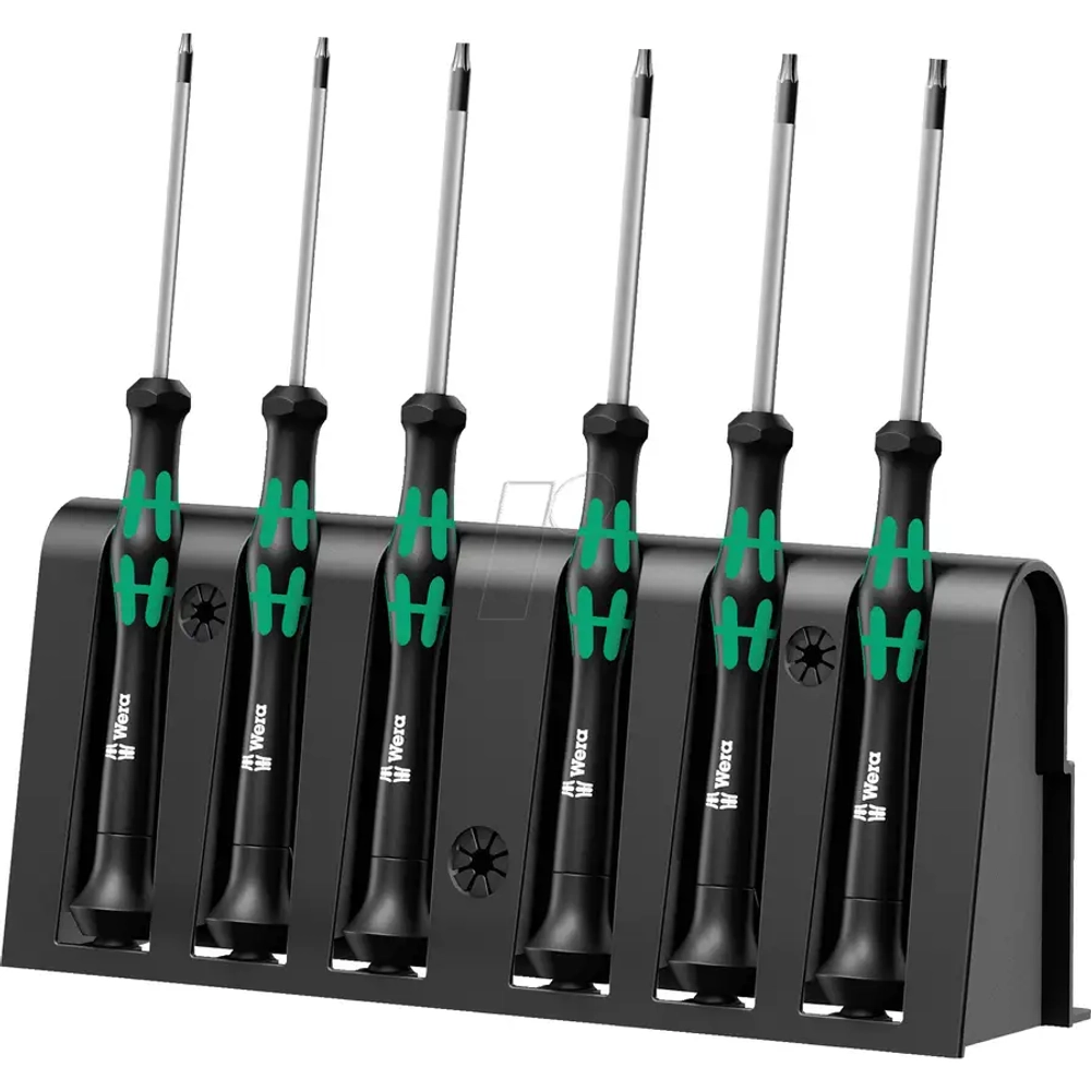 Набор отвёрток для эклетронщиков 2067/6 TORX BO RACK WERA 05118154001