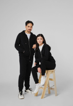 Кофта на замке с капюшоном ARGYMAQ BLACK