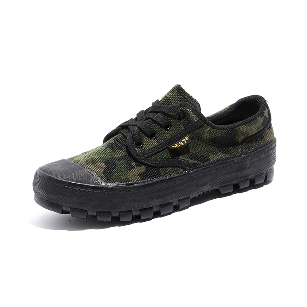 3537 Polyester Work Boots Unisex Woodland Camouflage