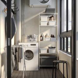 IKEA JOSTEIN  (ИКЕА ЙОСТЕИН)  -  Полка - проволока/для помещения и улицы белый 57x40 см