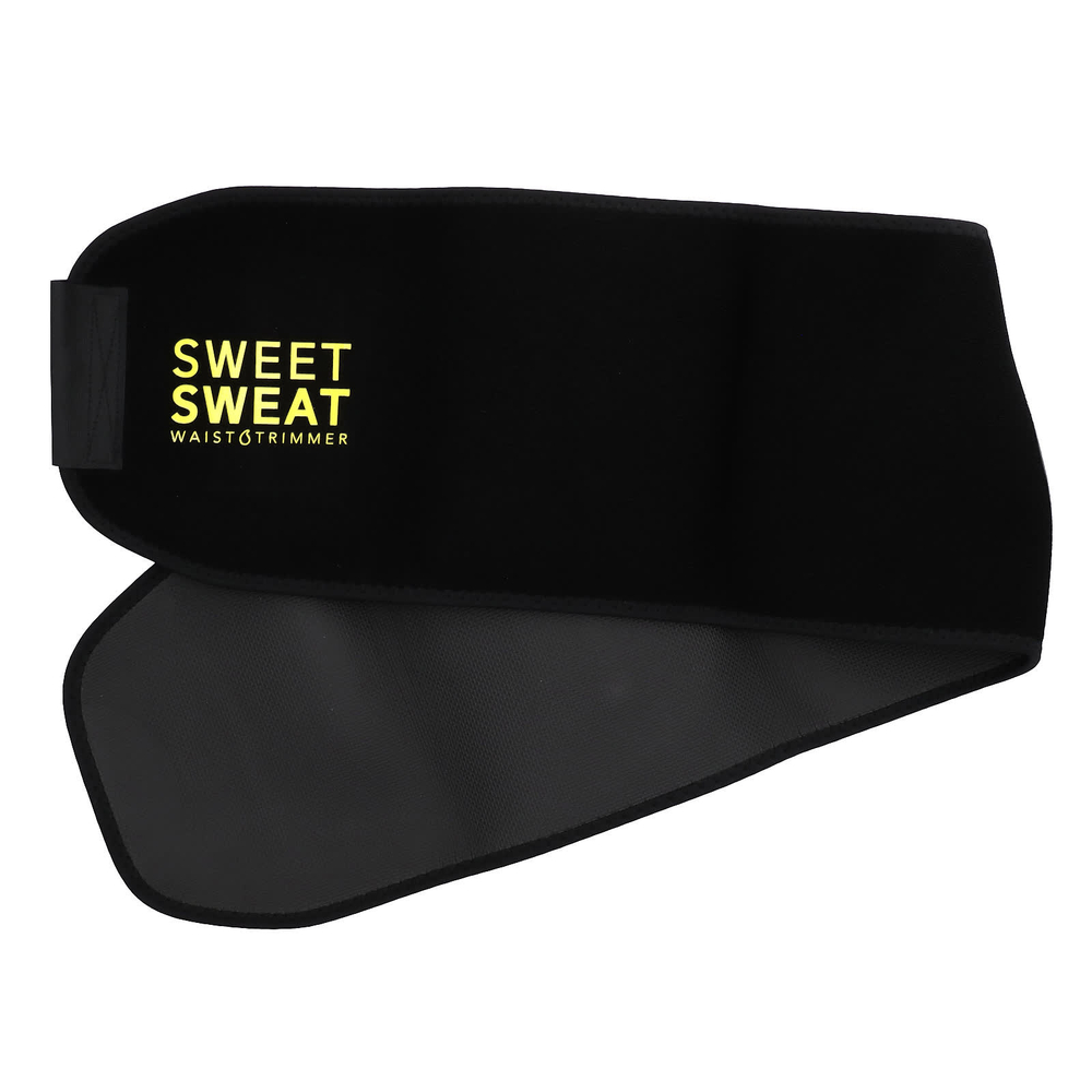 Sports Research, Sweet Sweat®, триммер для талии, средний, черный и желтый, 1 шт.