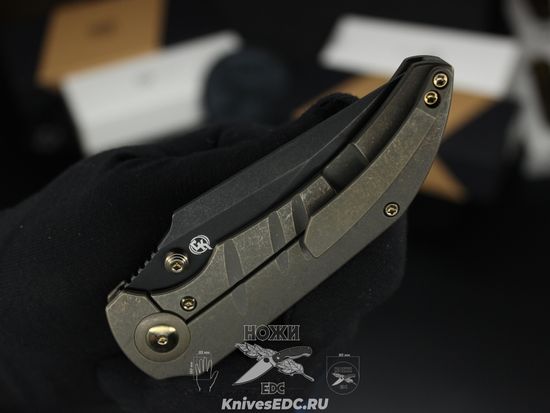 Нож складной WE Knife Riff-Raff WE22020B-1 сталь клинка CPM-20CV, рукоять титан
