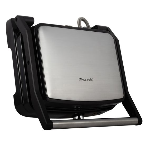 Гриль электрический контактный Kamille KM 6727 с антипригарным покрытием