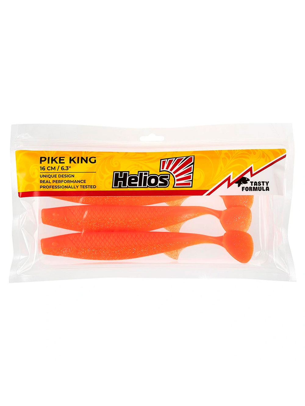 Виброхвост Helios Pike King 6.3"/16 см Golden Pepper 3шт (HS-37-046)