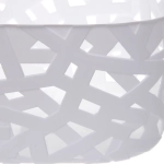 Корзина для хранения «БИСКОТТИ», цвет дымчатый белый, 23.3*17*3*12,5см (лейбл)