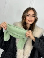 шапка зимняя ушанка из мягкого экомеха меховая