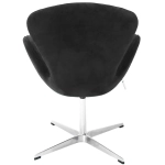 Кресло Bradex Home SWAN STYLE CHAIR графит, искусственная замша