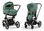 Коляска Cybex Priam IV Rosegold complete Cloud G Magic Black Base G 3 в 1 Leaf Green