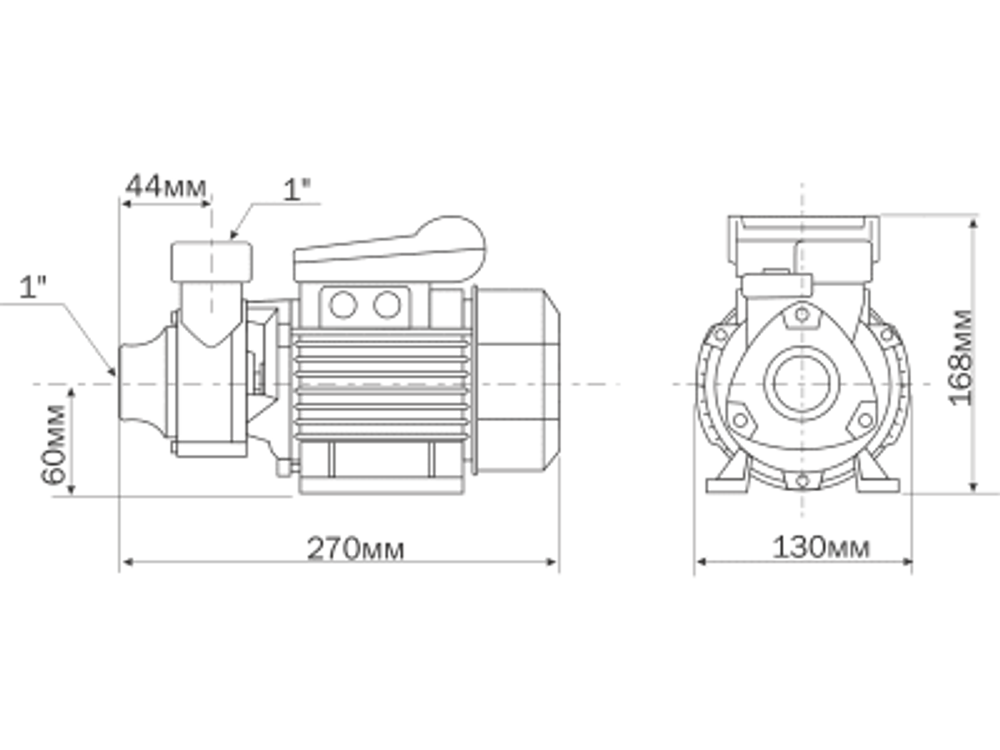 Насос Aquario ADB-35 (430Вт. нап.35м. пр.30л/мин.) вихревой