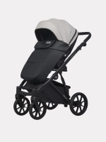 Коляска 2 в 1 Riko Basic Montana Ecco цвет 31 Light Silver-Black (св.серый-черный)