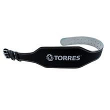 Пояс тяжелоатлетическийTORRES, PRL619018XXL, р.XXL (140 см), шир. 15 см, нат.прес.кожа, черный