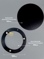 Вентиляционная Решетка РДК 150 Черная