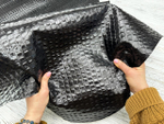 Кожа Crocco Back Black черная натуральная