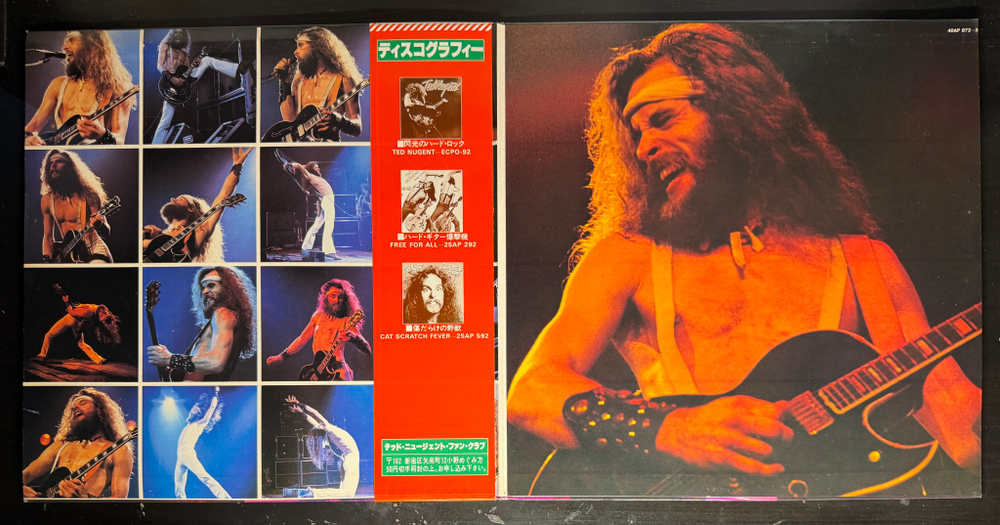 Ted Nugent ‎– Double Live Gonzo! 2LP (Япония 1978г.) Т