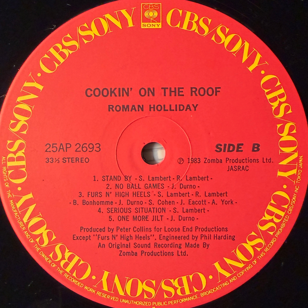 Roman Holliday ‎– Cookin' On The Roof (Япония 1983г.)