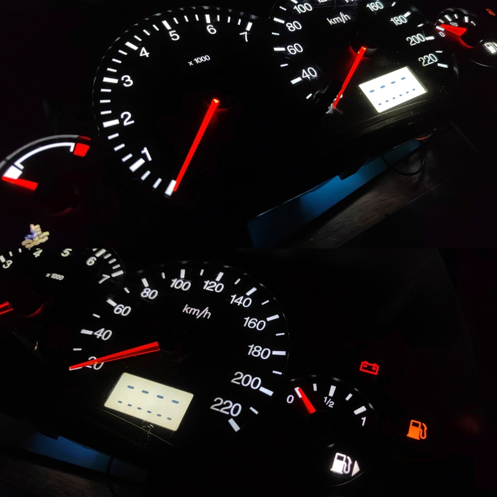 Светодиодные платы для панели Ford Focus 1 (цвет: бело-красный)