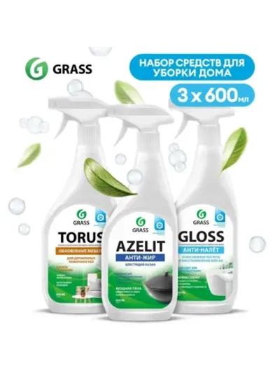 Набор для уборки Azelit Казан + Gloss + Torus спрей 600 мл
