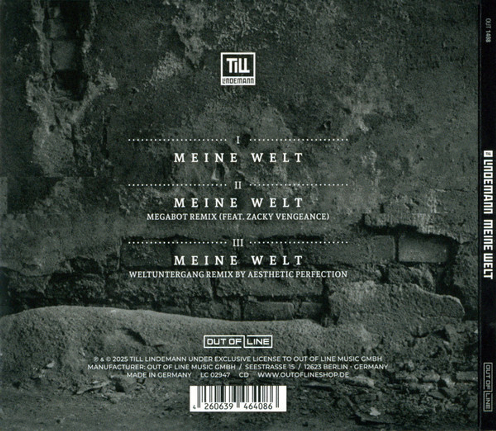 Till Lindemann / Meine Welt (CD Single)