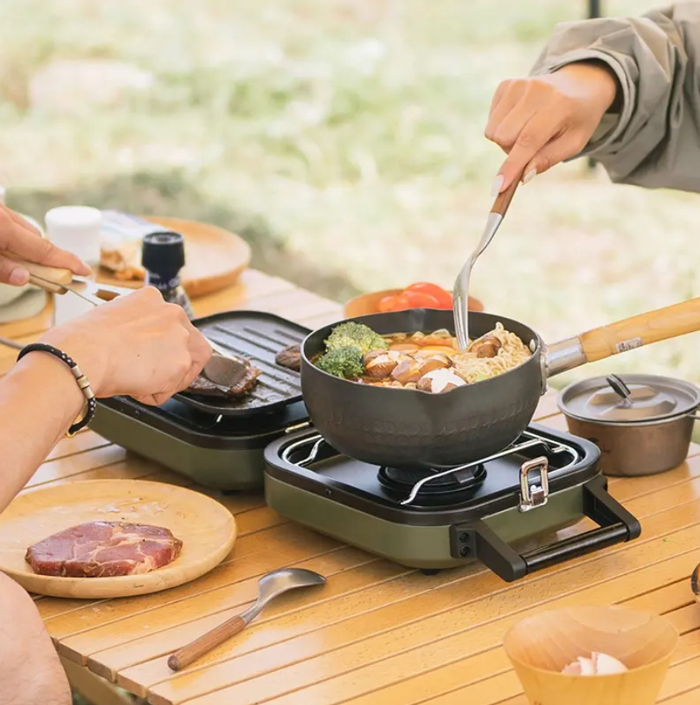 Плита газовая Naturehike 2,3 кВт, портативная, двойная, складная