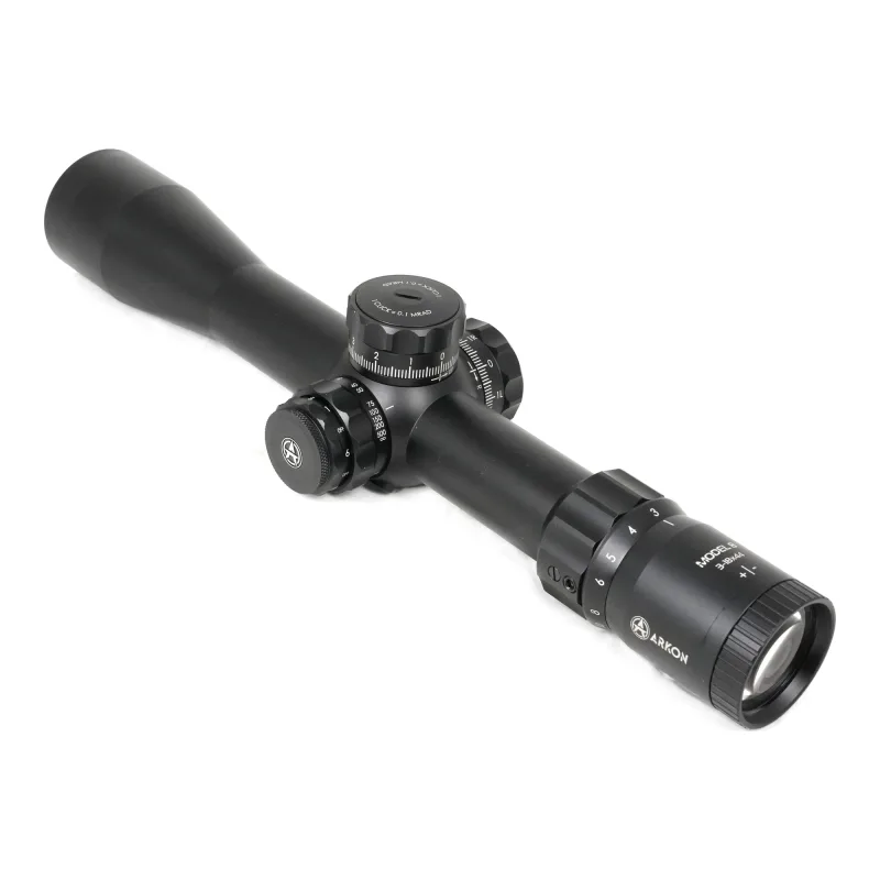 Оптический прицел ARKON Model B 3-18х44 / Аркон Модель Б 3 18 44 - вид сзади со стороны окуляра и органов настройки