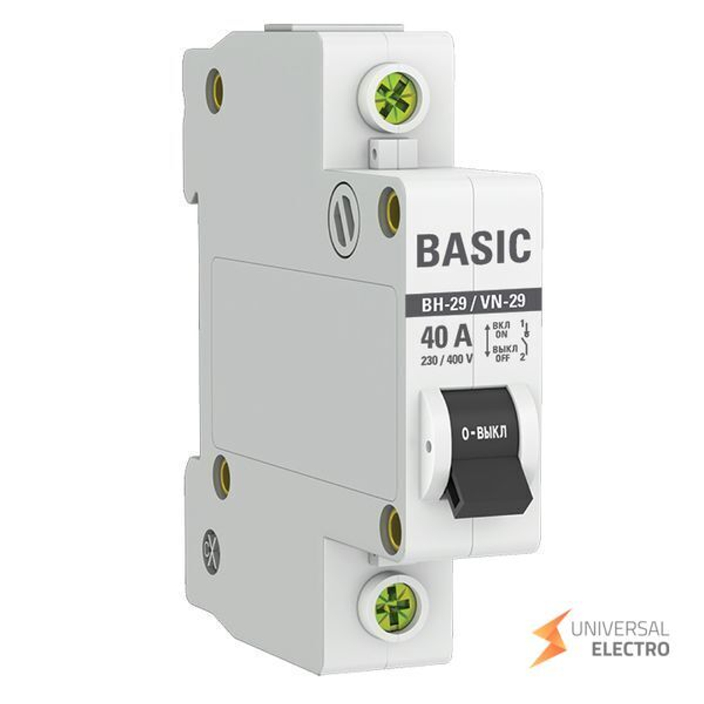 Выключатель нагрузки 1P 40А ВН-29 Basic