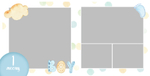PSD-Шаблон фотокниги "It's a boy"